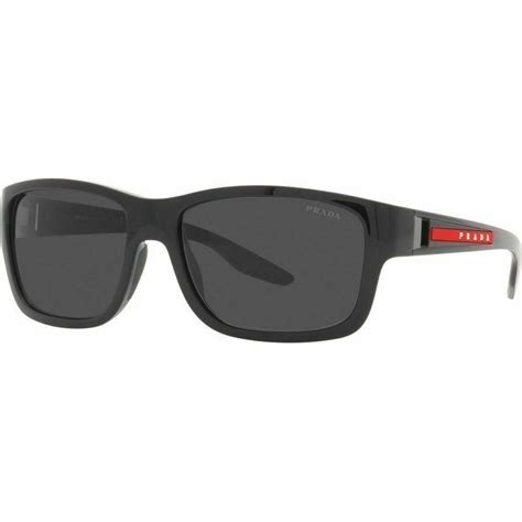 prada ps01ws|Prada Linea Rossa PS01WS PS 01WS DG002G Black Rubber .